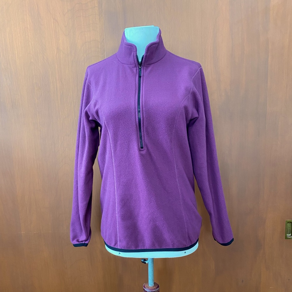 Dolfin plum fleece 1/2 zip shirt